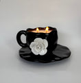 Load image into Gallery viewer, Morticia Lotion Teacup Candle