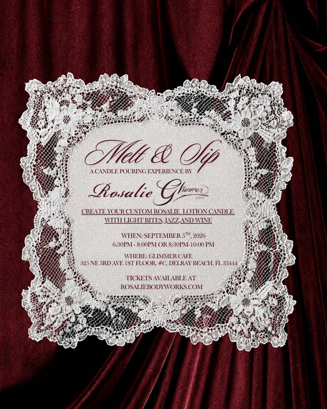 Rosalie Melt & Sip Pop Up